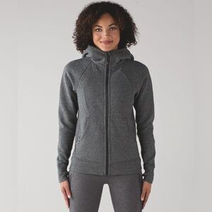 Lululemon Women’s Scuba Hoodie - Heathered Speckled Black - size 6